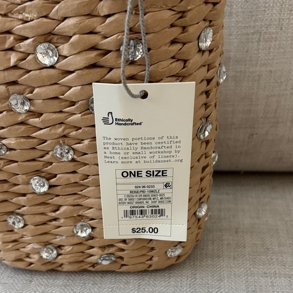 A New Day Tan Tote with Silver Embellishments - Picture 3 of 4